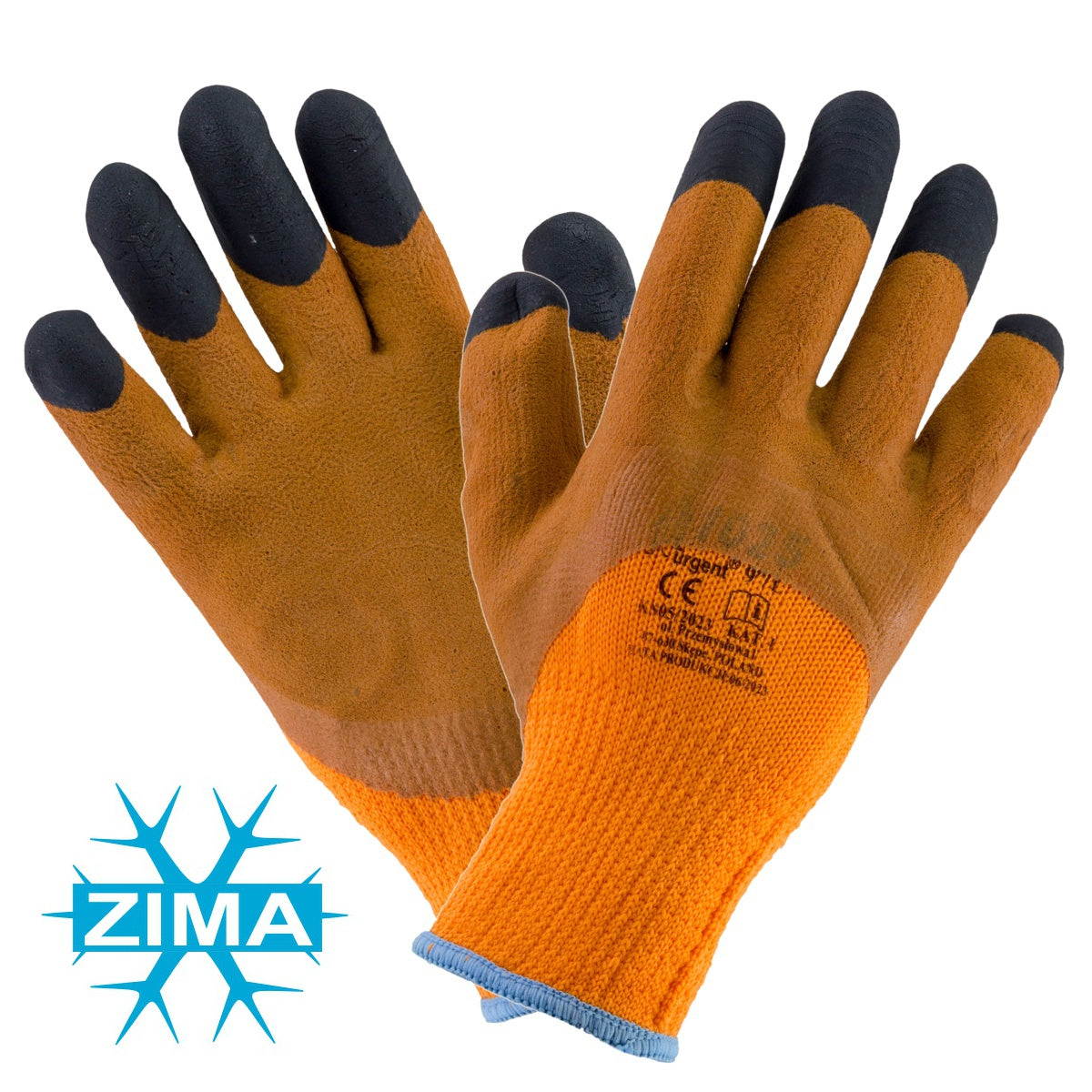 Rękawice robocze impregnowane pokryte gumą 1025 URGENT