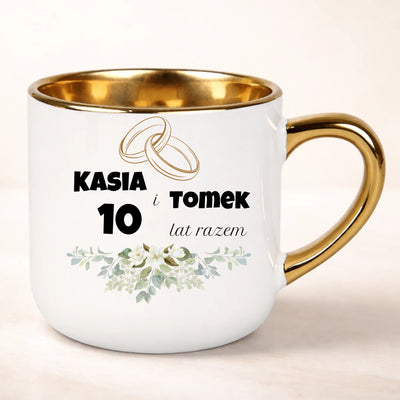 Prezent na rocznicę ślubu - kubek z dowolną liczbą lat razem razem