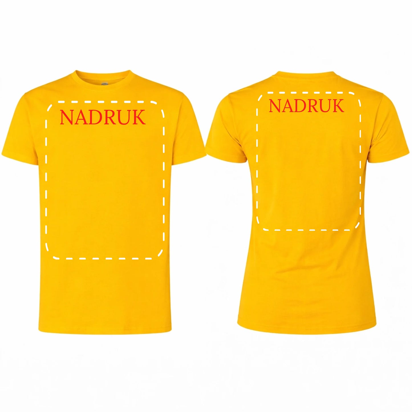 Koszulka reklamowa z logo firmy męska 190gram Brzoskwinia