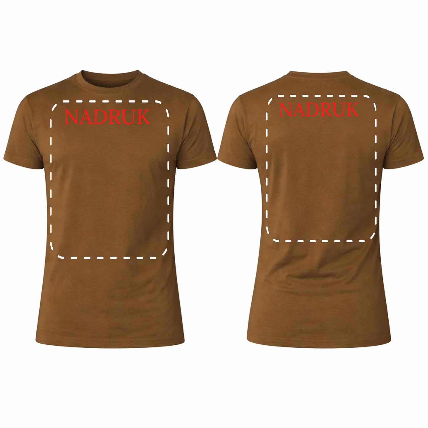 Koszulka reklamowa z logo firmy męska 190gram Khaki