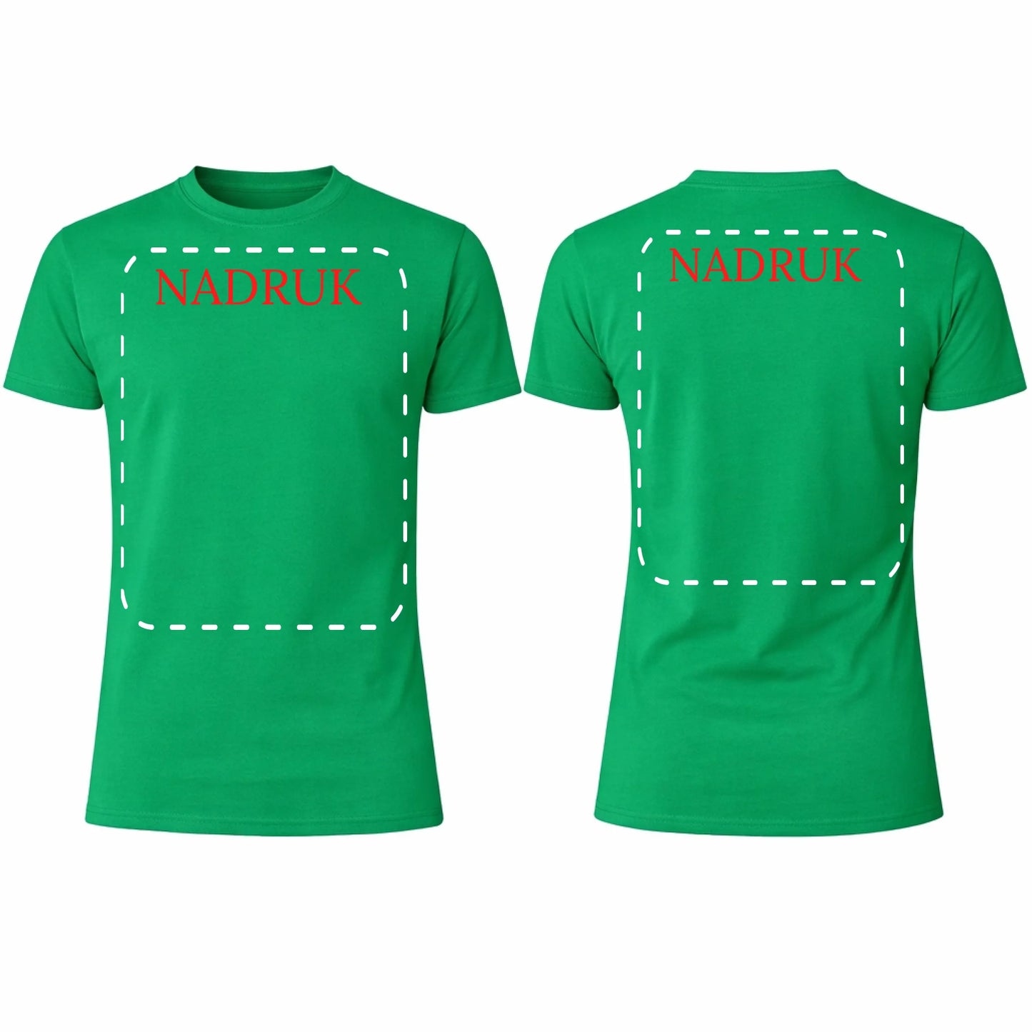 Koszulka reklamowa z logo firmy męska 190gram Trawiasty Zielony