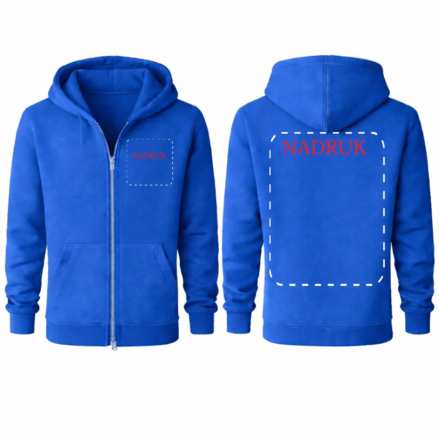 Bluza reklamowa dla firm rozpinana 290g Niebieska