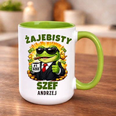 Kubek dla szefa Żajebisty szef prezent dla niego