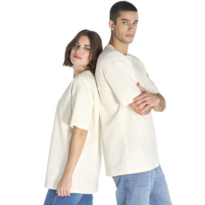 Koszulka OVERSIZE Premium długa 240 gramów Unisex Czarna/Biała