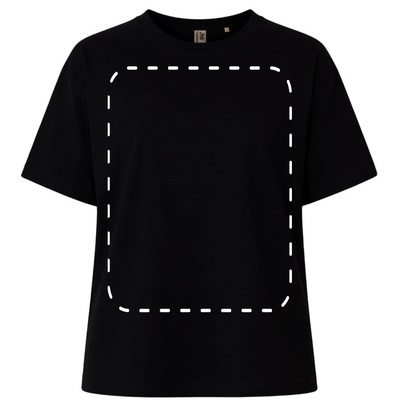 koszulka damska oversize 240 gramów czarna