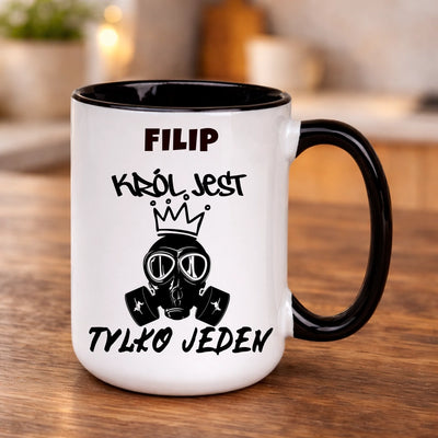 Kubek dla chłopaka Król jest tylko jeden prezent imienny dla niego