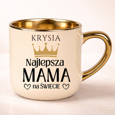 Prezent na Dzień Mamy kubek imienny z nadrukiem Najlepsza Mama