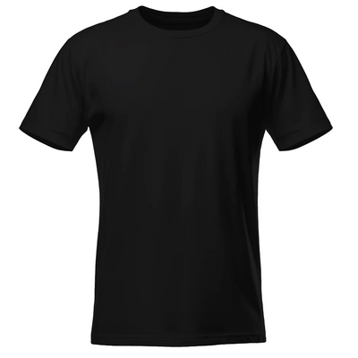 Koszulka męska z własnym nadrukiem czarna 190gramów