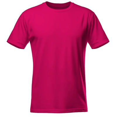 Koszulka męska z własnym nadrukiem malinowa 190gramów