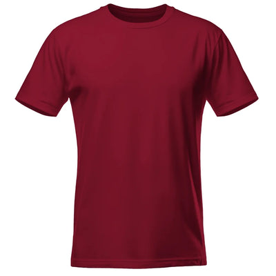 Koszulka męska z własnym nadrukiem burgund 190gramów