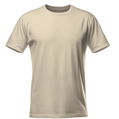 Koszulka męska z własnym nadrukiem kremowa 190gramów