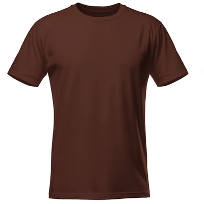 Koszulka męska z własnym nadrukiem czekoladowa 190gramów