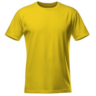 Koszulka męska z własnym nadrukiem żółta 190gramów