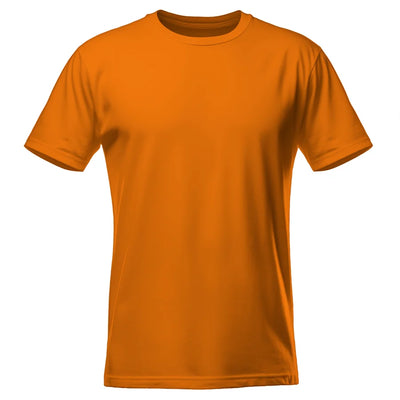 Koszulka męska z własnym nadrukiem pomarańczowa 190gramów