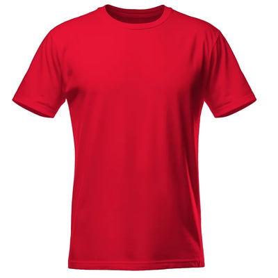Koszulka męska z własnym nadrukiem czerwona 190gramów
