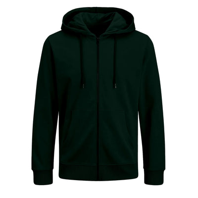 Bluza z własnym nadrukiem rozpinana 290gramów Butelkowa Zieleń unisex