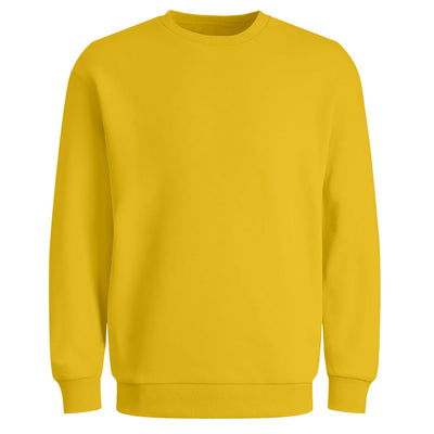 Bluza z własnym nadrukiem bez kaptura 290gramów Żółta unisex