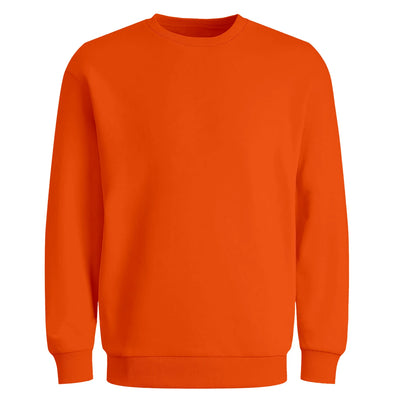 Bluza z własnym nadrukiem bez kaptura 290gramów Pomarańczowa unisex