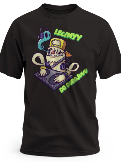 Prezent dla muzyka koszulka męska z nadrukiem lecimy do dubajuu czarna