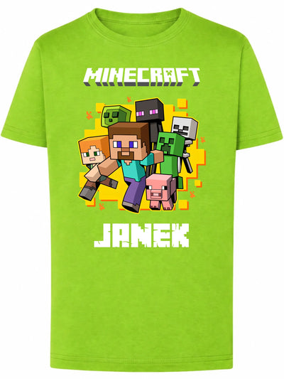 Koszulka Minecraft Steve i przyjaciele