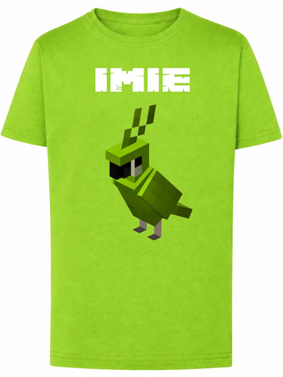 Koszulka Minecraft Zielona papuga