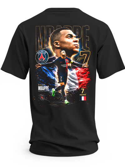 Koszulka z Kylianem Mbappé w barwach Paris Saint-Germain, numer 7