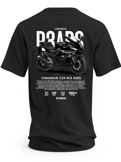 Koszulka Yamaha YZF-R3 ABS 2025 z nadrukiem motocykla