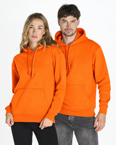Bluza z własnym nadrukiem kangurka 290gramów unisex Pomaranczowa