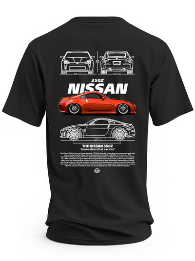 Koszulka męska Nissan 350Z Czerwony