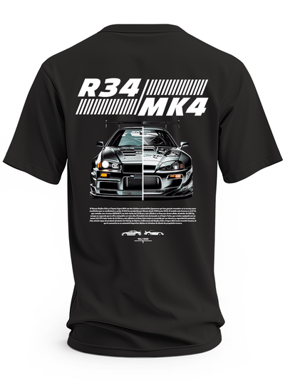 Koszulka męska Nissan Skyline vs Supra