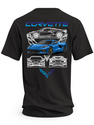 Koszulka męska Chevrolet corvette #1