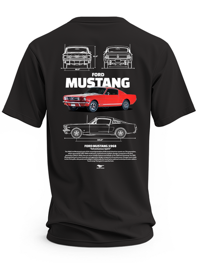 Koszulka męska Ford mustang 1968