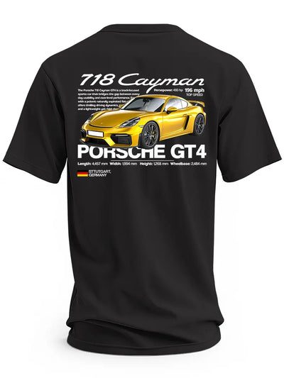 Koszulka męska Porsche Cayman 718 GT4 Personalizowane-prezenty.pl