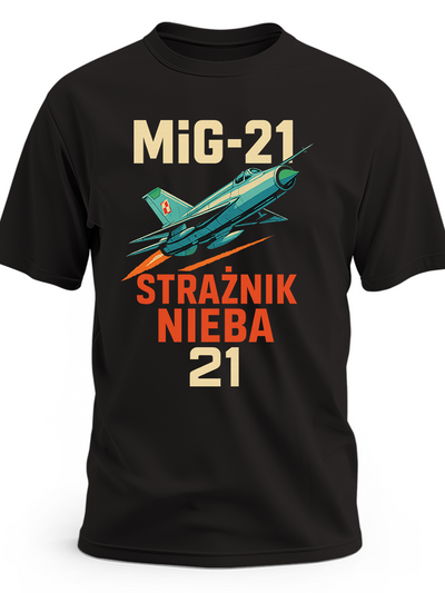 Koszulka męska MiG-21 Strażnik Nieba PRL