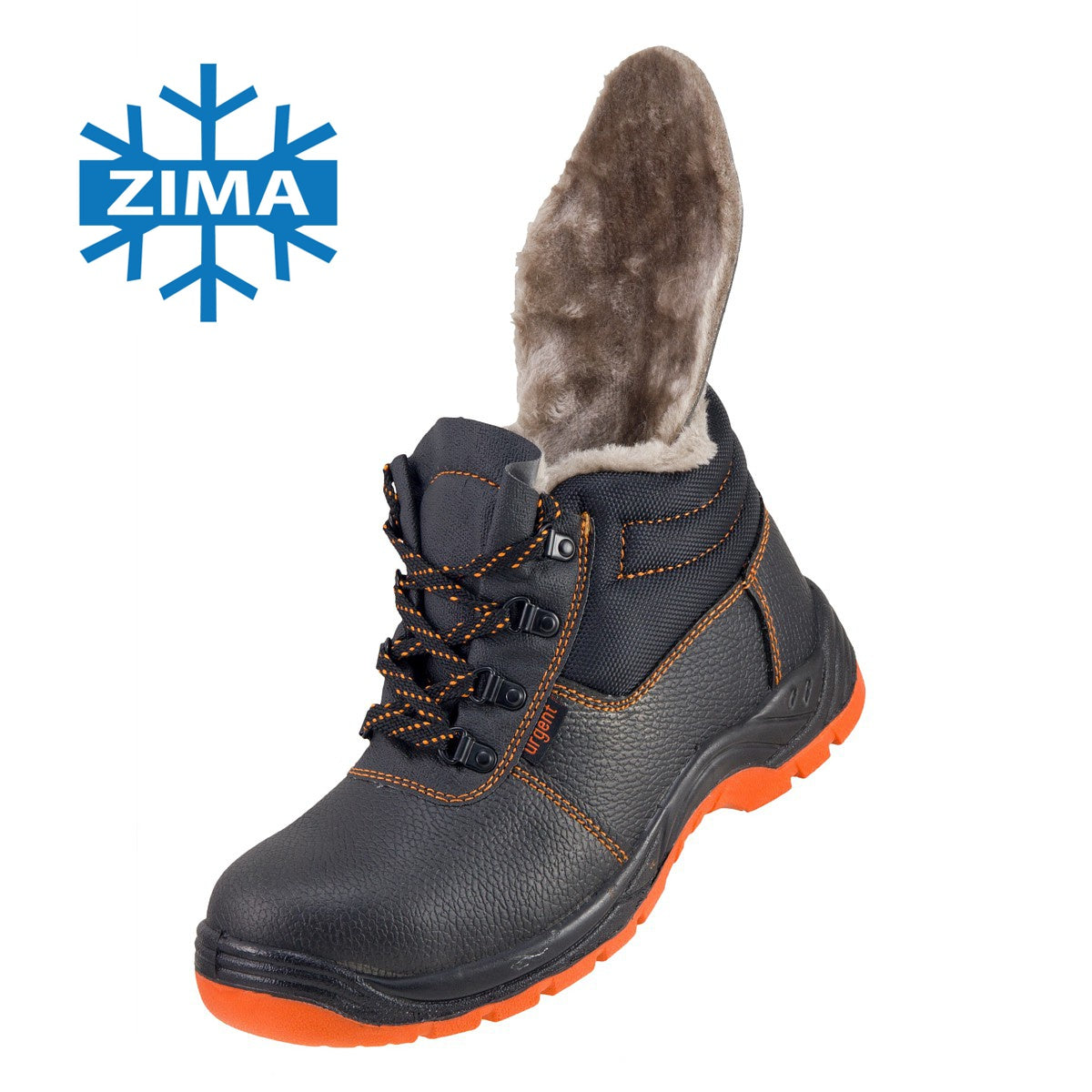 Buty ochronne zimowe z blachą 106S3 ocieplane