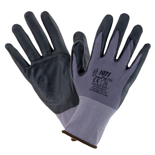 Rękawice robocze impregnowane pokryte nitrylem/PU 1071 URGENT