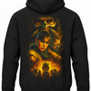 Czarna bluza z kapturem i nadrukiem na plecach: Mad Max