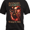 Czarna koszulka Avenged Sevenfold Waking the Fallen z czerwonym szkieletem i skrzydłami