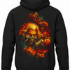 Czarna bluza z kapturem i nadrukiem na plecach: Mad Max – Immortan Joe
