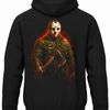 Czarna bluza z kapturem i nadrukiem na plecach: Piątek trzynastego – Jason Voorhees