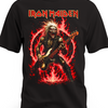 Czarna koszulka Iron Maiden z Eddiem grającym na gitarze basowej