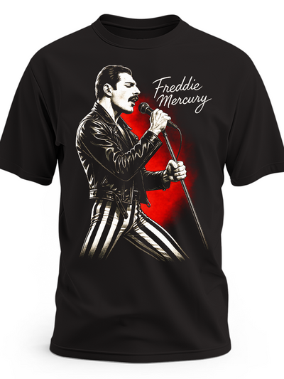 Koszulka Freddie Mercury – z mikrofonem
