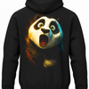 Czarna bluza z kapturem i nadrukiem na plecach: Kung Fu Panda – Po