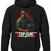 Czarna bluza z kapturem i nadrukiem na plecach: Top Gun – Maverick