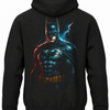 Czarna bluza z kapturem i nadrukiem na plecach: Batman