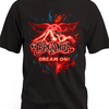 Czarna koszulka Alice in Chains z czerwonym logo zespołu