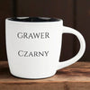 Kubek z kotem personalizowany - grawer czarny #82