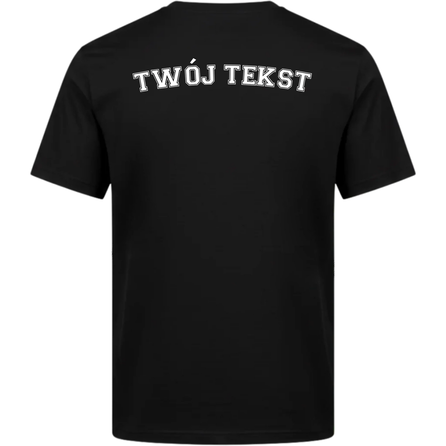 tył koszulki czarny