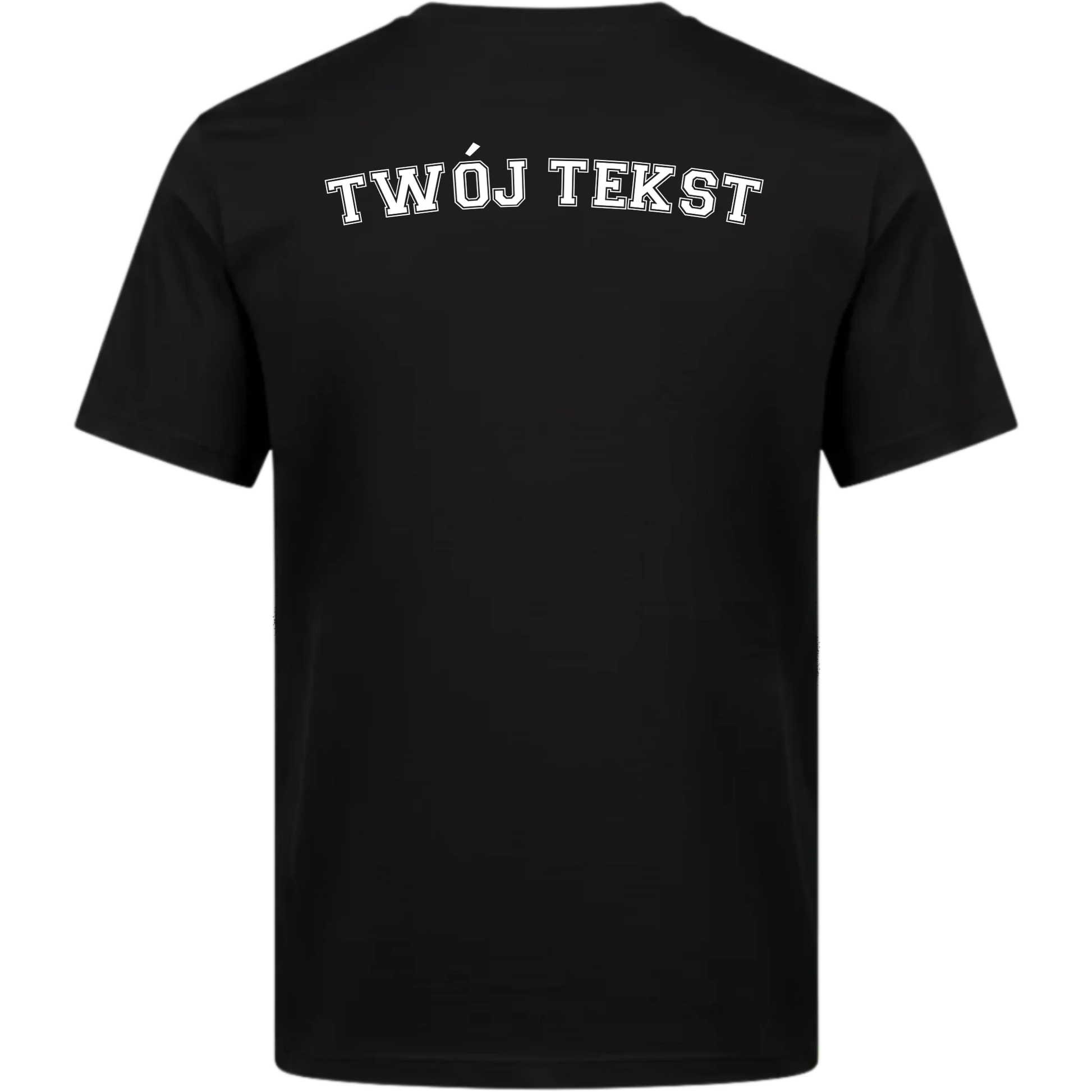 tył koszulki czarny