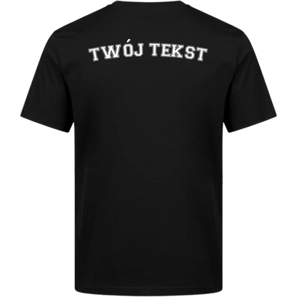 tył koszulki czarny